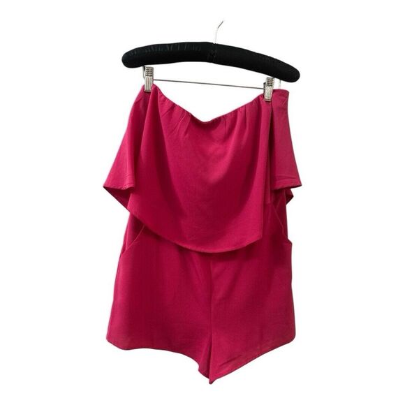 She + Sky strapless romper, Pink, size L - Picture 2 of 4